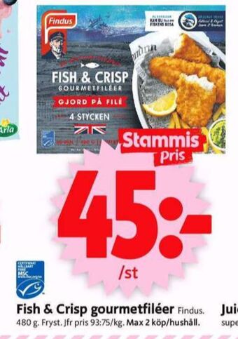 ICA Supermarket Fish & crisp fiskpinnar erbjuda