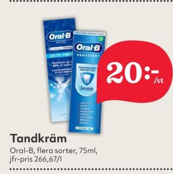 Hemköp Oral-b tandkräm erbjuda