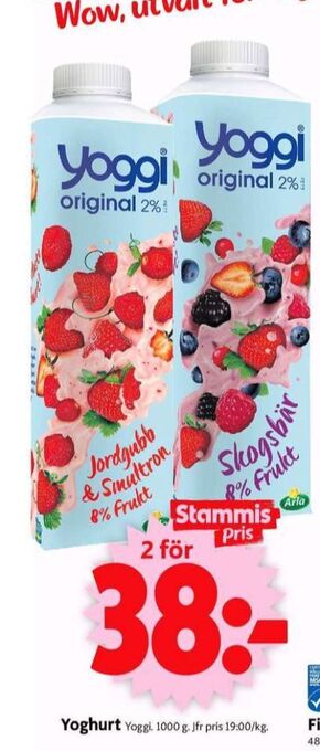 ICA Supermarket Yoggi yoghurt erbjuda
