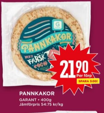 Willys Garant pannkakor erbjuda