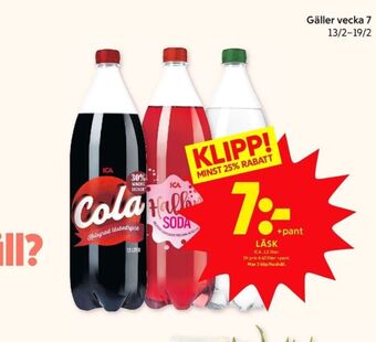ICA Kvantum Cola läskedryck erbjuda