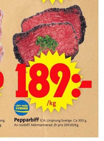 ICA Supermarket Ica pepparbiff erbjuda