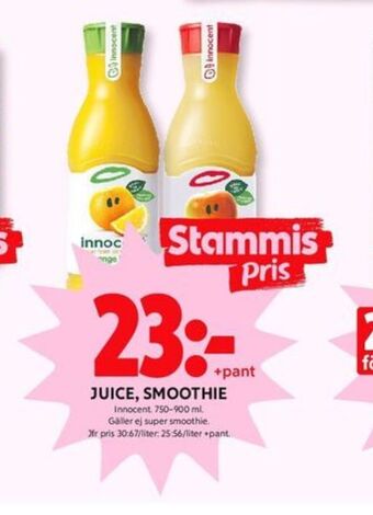 ICA Kvantum Innocent juice erbjuda