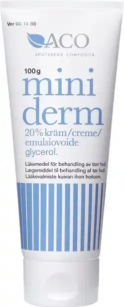 Apotek Hjärtat Miniderm kräm 20% 100 g erbjuda