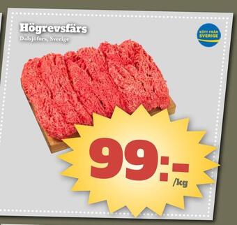 Bonum Matmarknad Högrevsfärs erbjuda