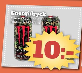 Bonum Matmarknad Energidryck erbjuda