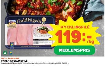Coop Extra Färsk kycklingfilé erbjuda