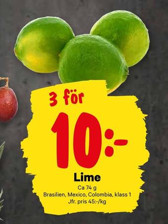 City Gross Lime erbjuda