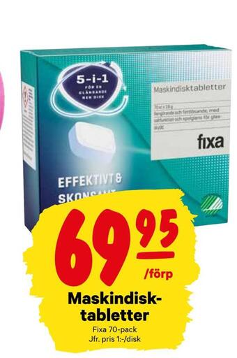 City Gross Maskindisktabletter erbjuda