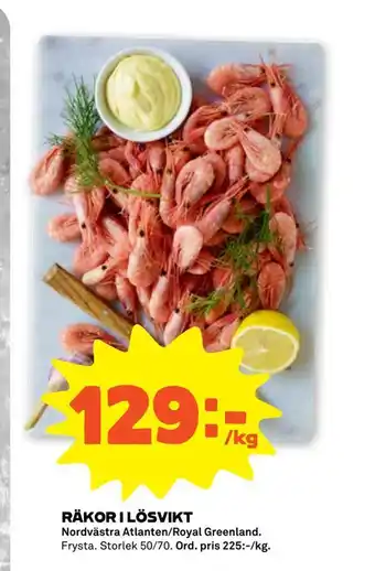 Räkor i lösvikt