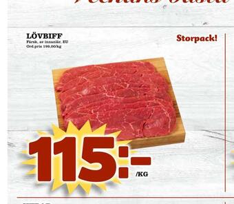 Din Mat Lövbiff erbjuda