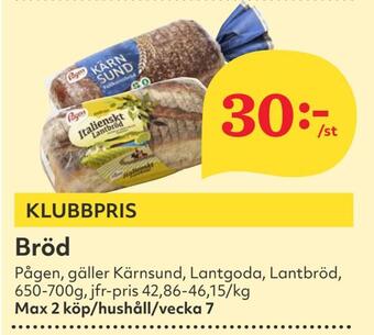 Hemköp Bröd erbjuda