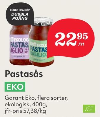 Hemköp Pastasås erbjuda