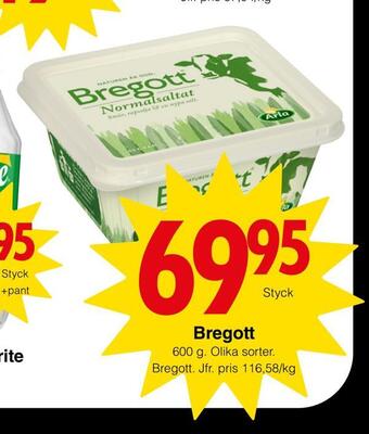 Matöppet Bregott erbjuda