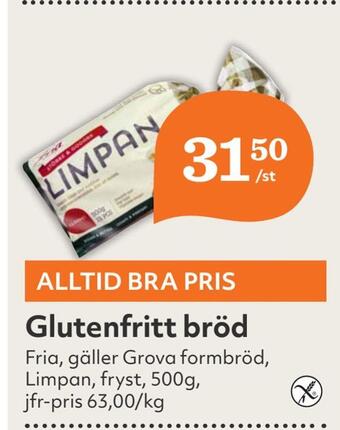 Hemköp Glutenfritt bröd erbjuda
