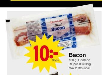 Matöppet Bacon erbjuda