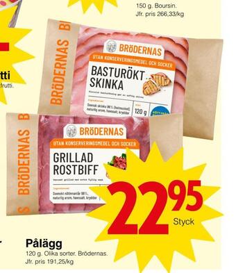 Matöppet Pålägg erbjuda