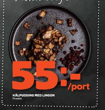 Stora Coop Kålpudding med lingon erbjuda