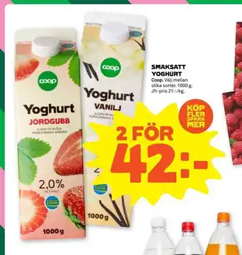 Stora Coop Smaksatt yoghurt erbjuda