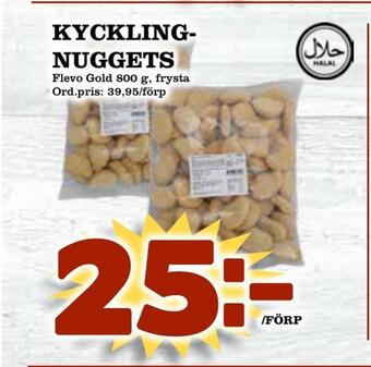 Supergrossen Kycklingnuggets erbjuda
