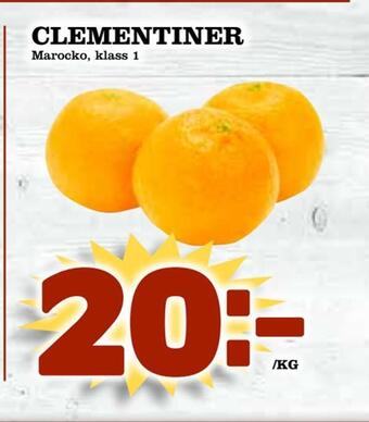 Supergrossen Clementiner erbjuda