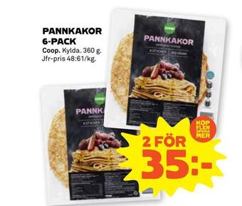 Stora Coop Pannkakor 6-pack erbjuda