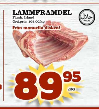 Supergrossen Lammframdel erbjuda