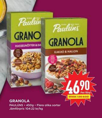 Willys Hemma Granola erbjuda