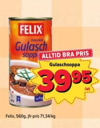 Östenssons Felix soppor erbjuda