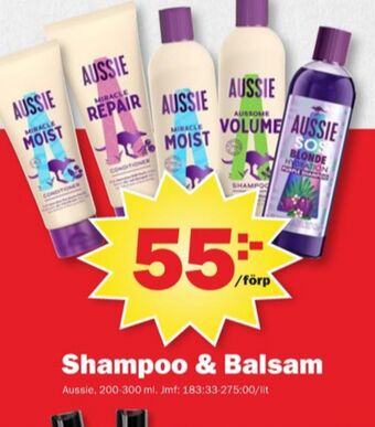Pekås Aussie balsam erbjuda