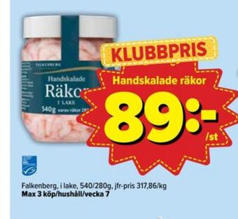 Östenssons Falkenberg seafood räkor erbjuda