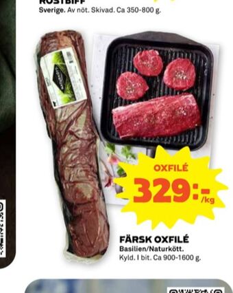 Stora Coop Naturkött oxfilé erbjuda