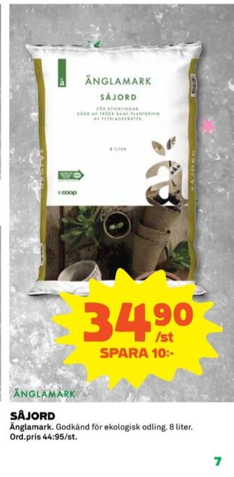 Coop Änglamark blomjord erbjuda