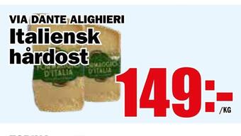 Matdax Italiensk hårdost erbjuda