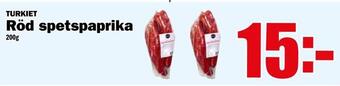 Matdax Röd spetspaprika erbjuda