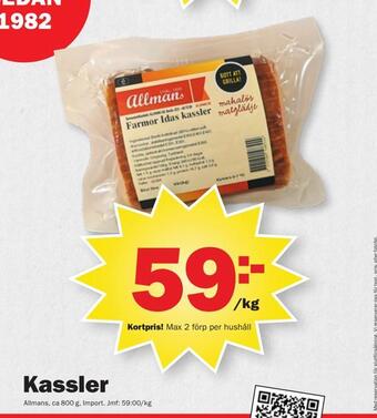 Pekås Kassler erbjuda