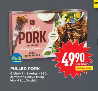 Willys Pulled pork erbjuda
