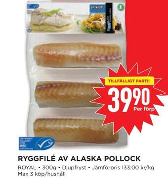 Willys Ryggfilé av alaska pollock erbjuda