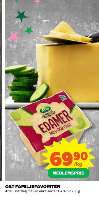 Coop Daglivs Ost familjefavoriter erbjuda