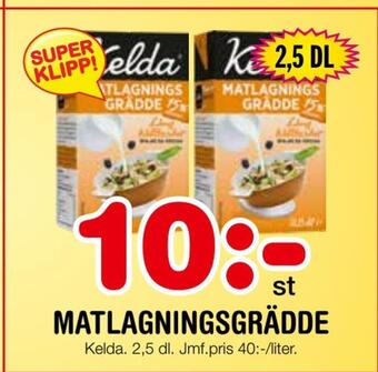 Nya Pulsen Matlagningsgrädde erbjuda