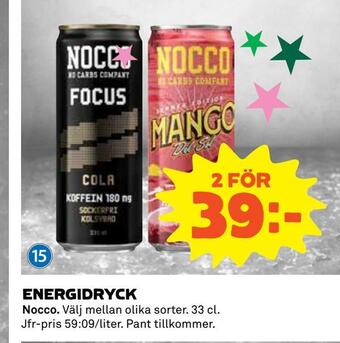 Coop Daglivs Energidryck erbjuda