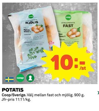 Coop Potatis erbjuda
