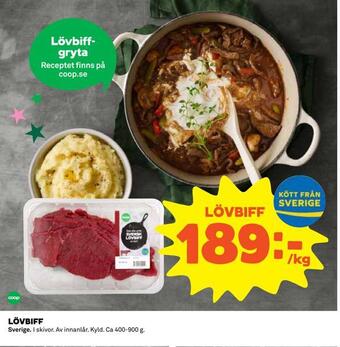 Coop Lövbiff erbjuda