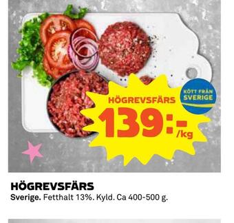 Coop Högrevsfärs erbjuda