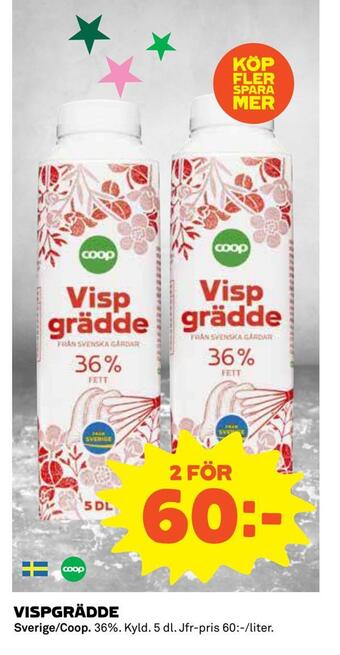 Coop Vispgrädde erbjuda