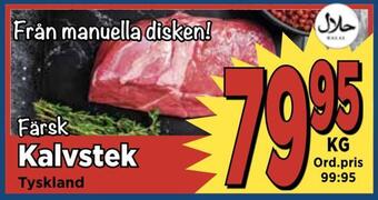 Supergrossen Kalvstek erbjuda