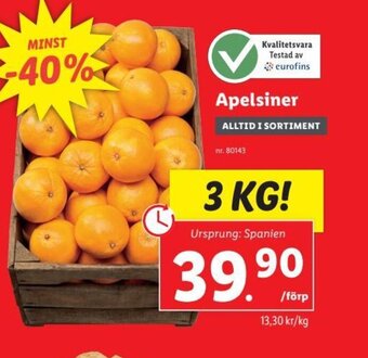 Lidl Apelsiner erbjuda