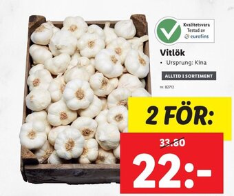 Lidl Vitlök erbjuda
