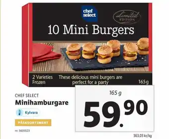 Lidl Chef Select Minihamburgare erbjuda
