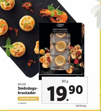 Lidl Deluxe Smördegskrustader erbjuda